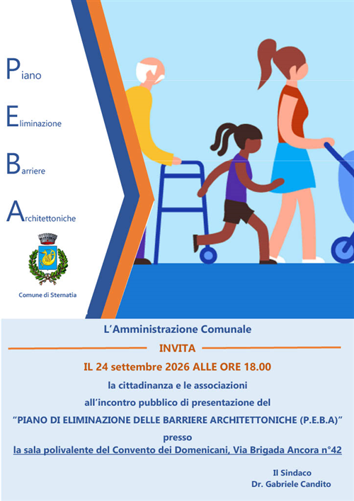 Piano diÂ Eliminazione delle Barriere Architettoniche (P.E.B.A)