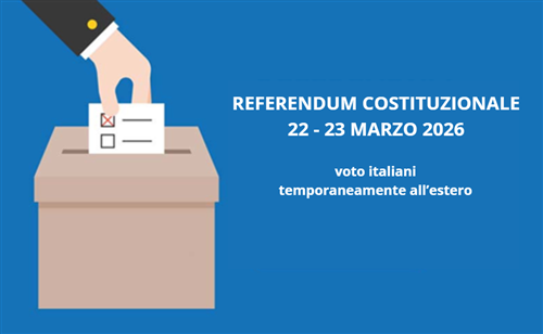 Referendum Costituzionale del 22 e 23 marzo 2026 - voto italiani temporaneamente all'estero.