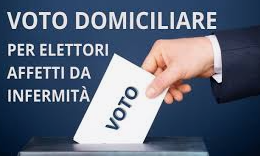Votazioni del 23 e 25 Novembre 2025: Voto domiciliare per elettori affetti da infermità che ne rendano impossibile l’allontanamento dall’abitazione.